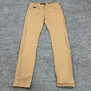 Mossimo Mens Pants Size 30 Khaki Slim Fit Cotton Stretch Casual Low Rise